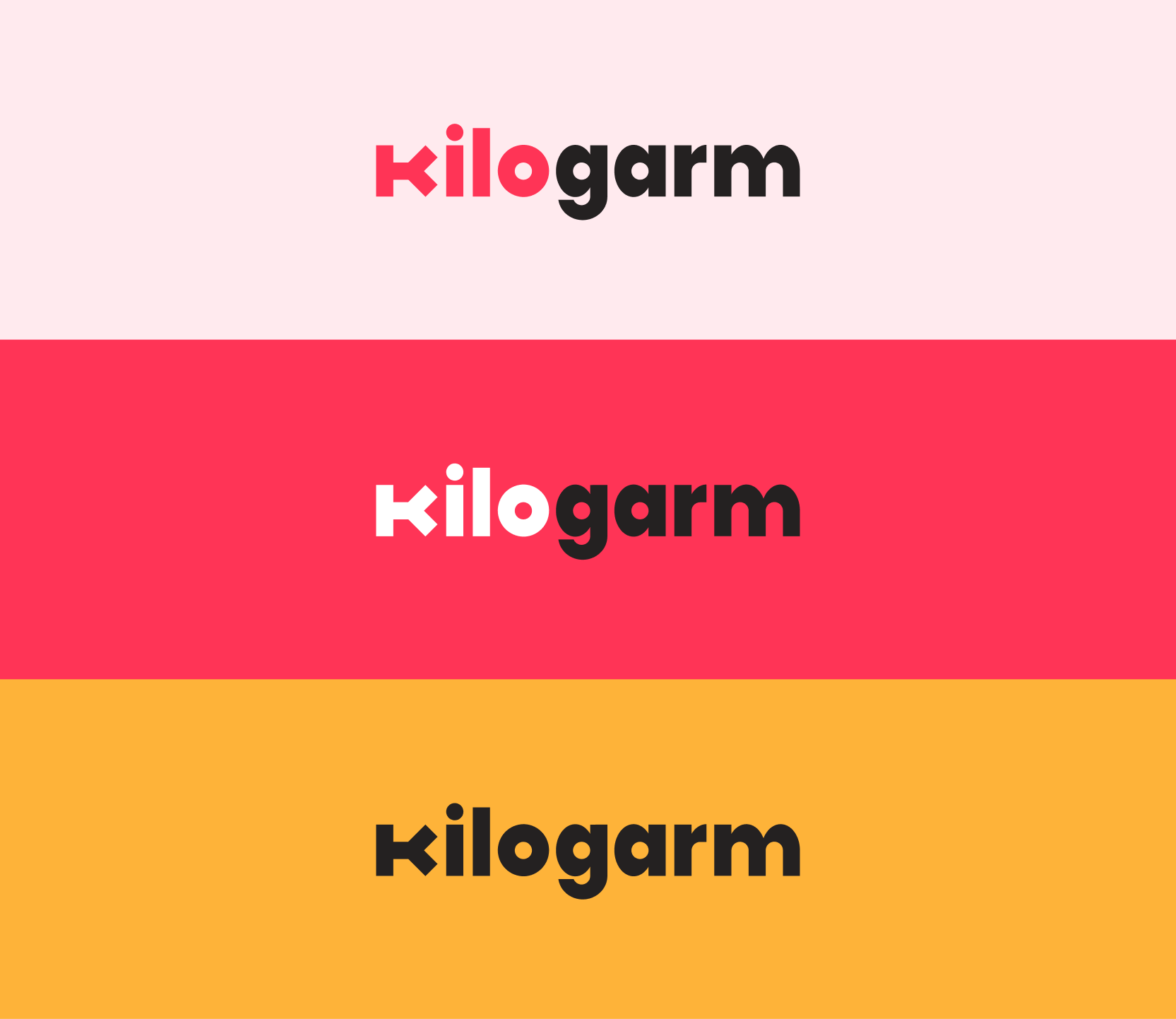Kilogarm Logo on Backgrounds