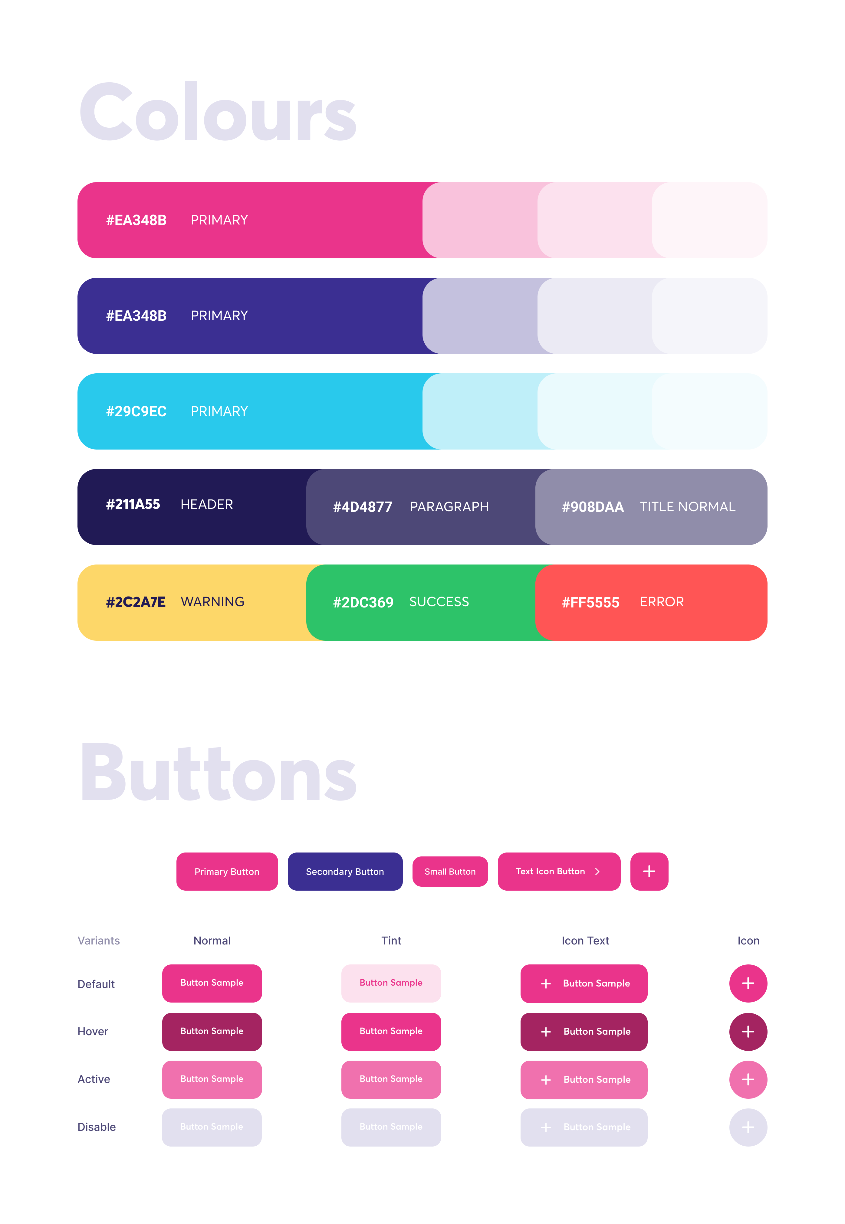 Colors & Buttons